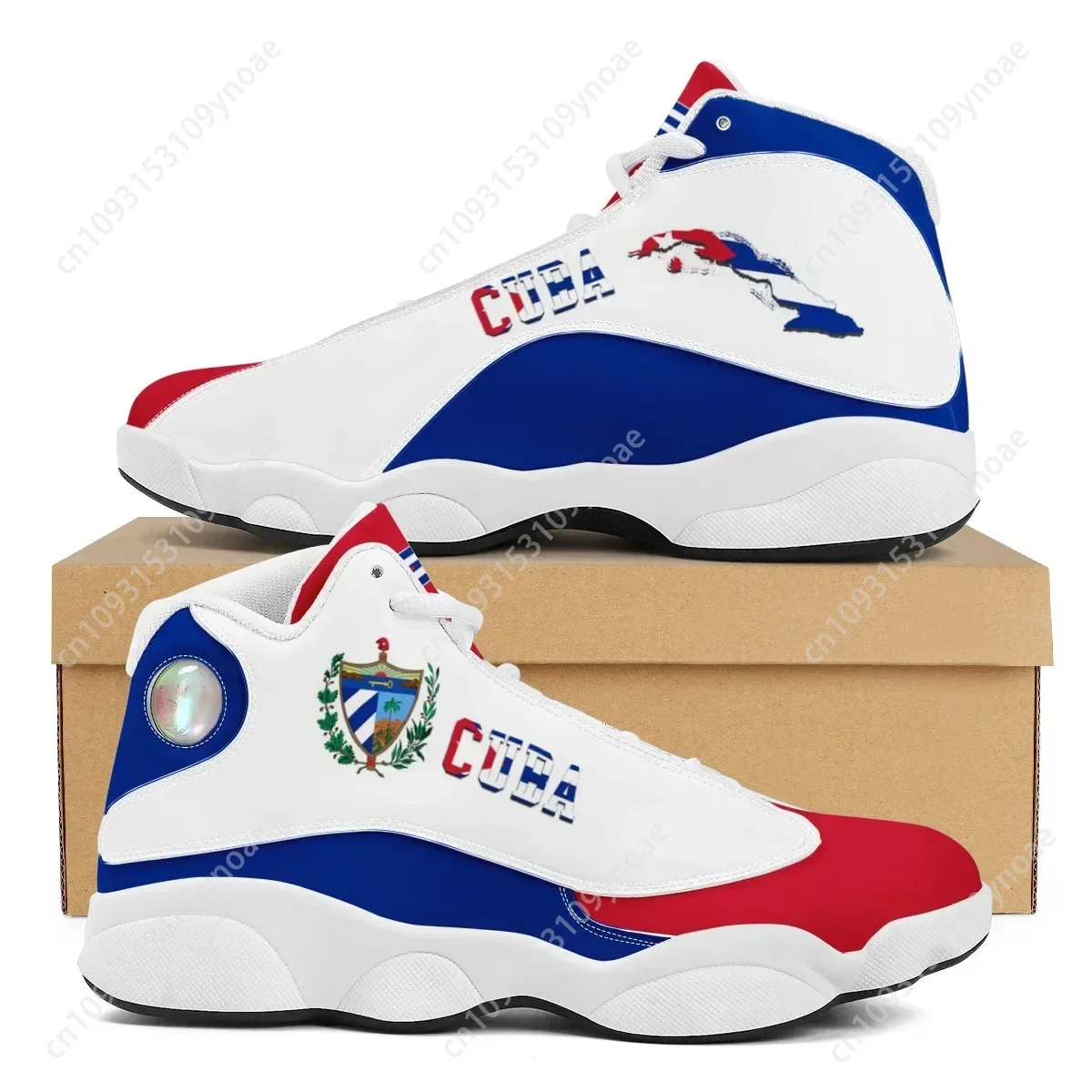 Running Gear Shoes - CUBA drapeau imprimer Cool hommes basket-ball