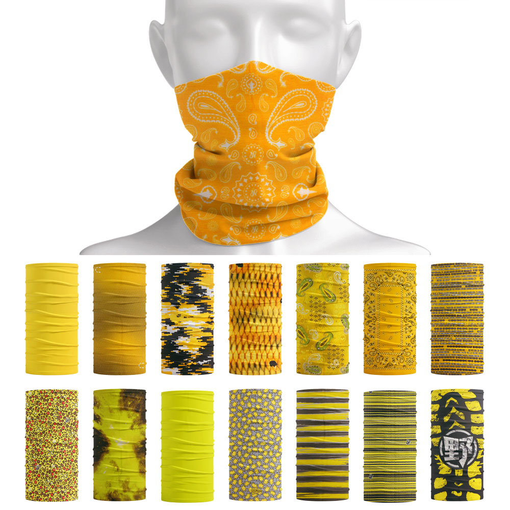 Running Gear Yellow - Couleur vive Tube foulard femmes Sports