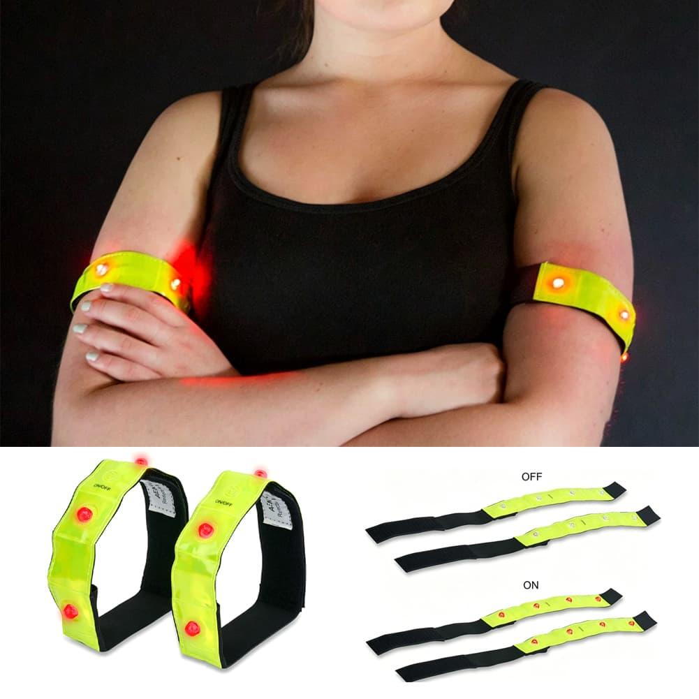 Running Visibility Gear - Brassard réfléchissant LED avec modes de