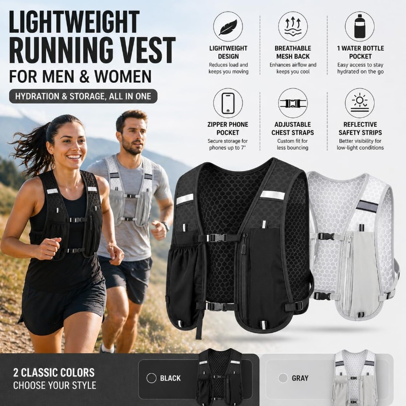 Gilet réfléchissant léger pour - Running Gear Marathon avis et prix
